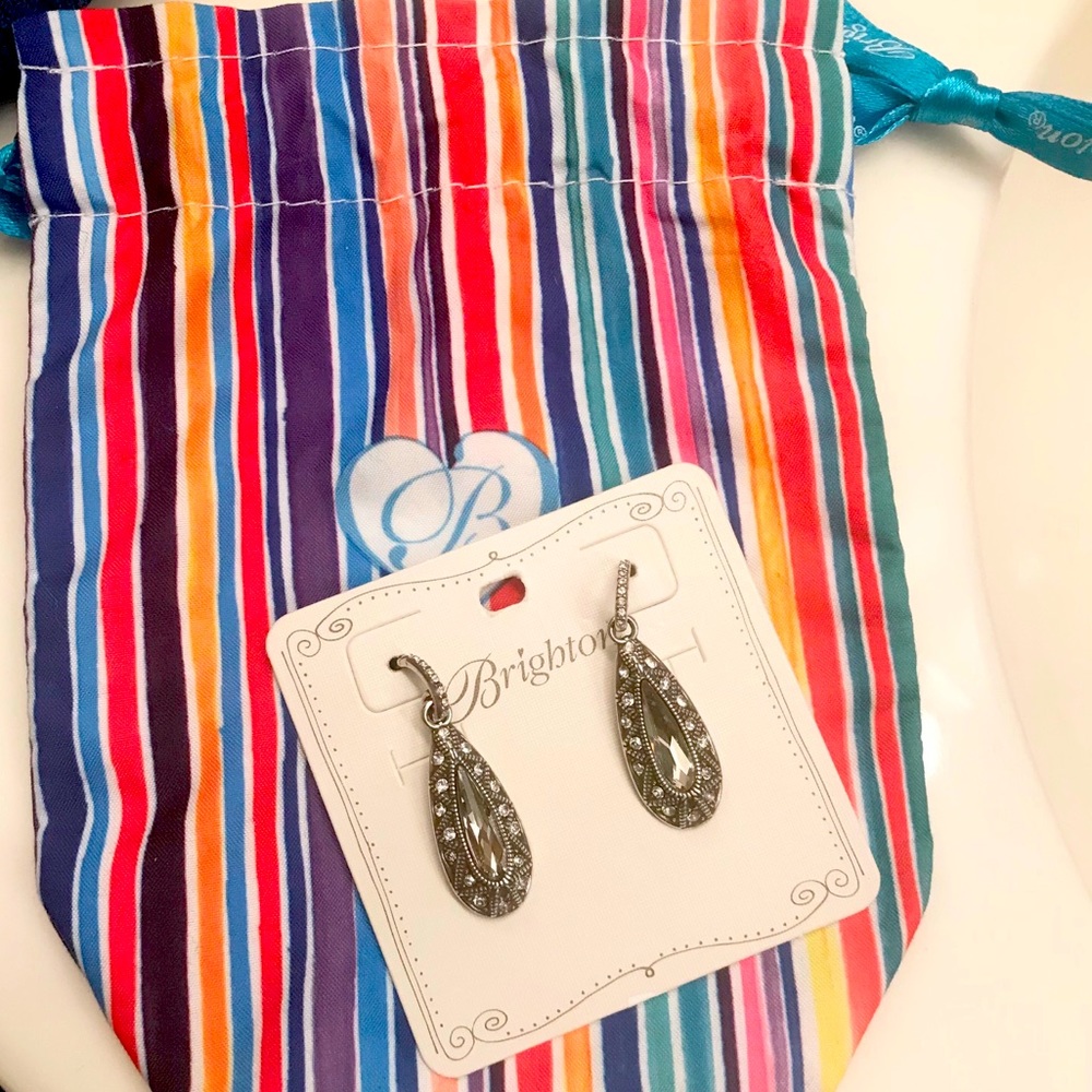 Brighton Silver Diamond Earrings